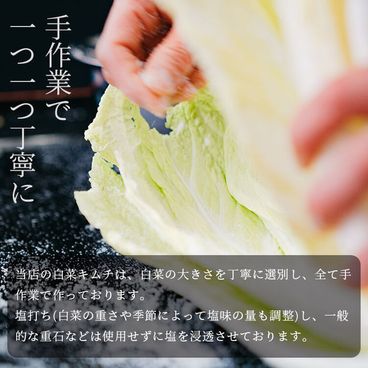 【龍園オリジナル】 ご自宅用 白菜 キムチ 500g